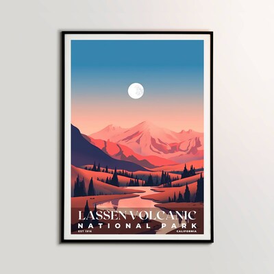 Lassen Volcanic National Park Poster, Travel Art, Office Poster, Home Decor | S3 - image2
